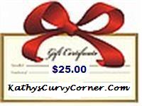 $25 Prepaid Shopping Gift Voucher to KathysCurv...