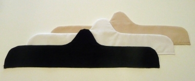 LB3AS ASSORTED (3-Pack) Pambras (The Original) Bra Liners - All Sizes - 1 Each (Black and  Cream and White)