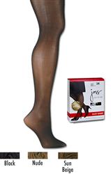 Pantyhose - Just My Size Run Resistant Control Top Silky Sheer Plus Size Pantyhose (1 pair in Sizes 3X or 4X)