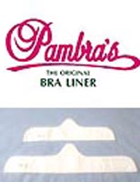 LB3WH (3-Pack) Pambras (The Original) Bra Liners - All Sizes - WHITE 