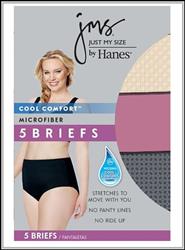 Panties - JMS Cool Comfort Microfiber Brief Panties 9-14 (Assort, 5PK)