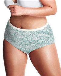 Panties - Just My Size Lace Effects Cotton Briefs - Sizes 10-14 (5-Pairs) by JMS 