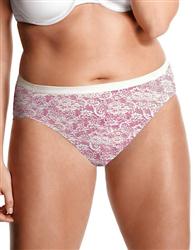 Panties - Just My Size Lace Effects Cotton Hi-Cut - Sizes 10-14 (5-Pairs) by JMS 